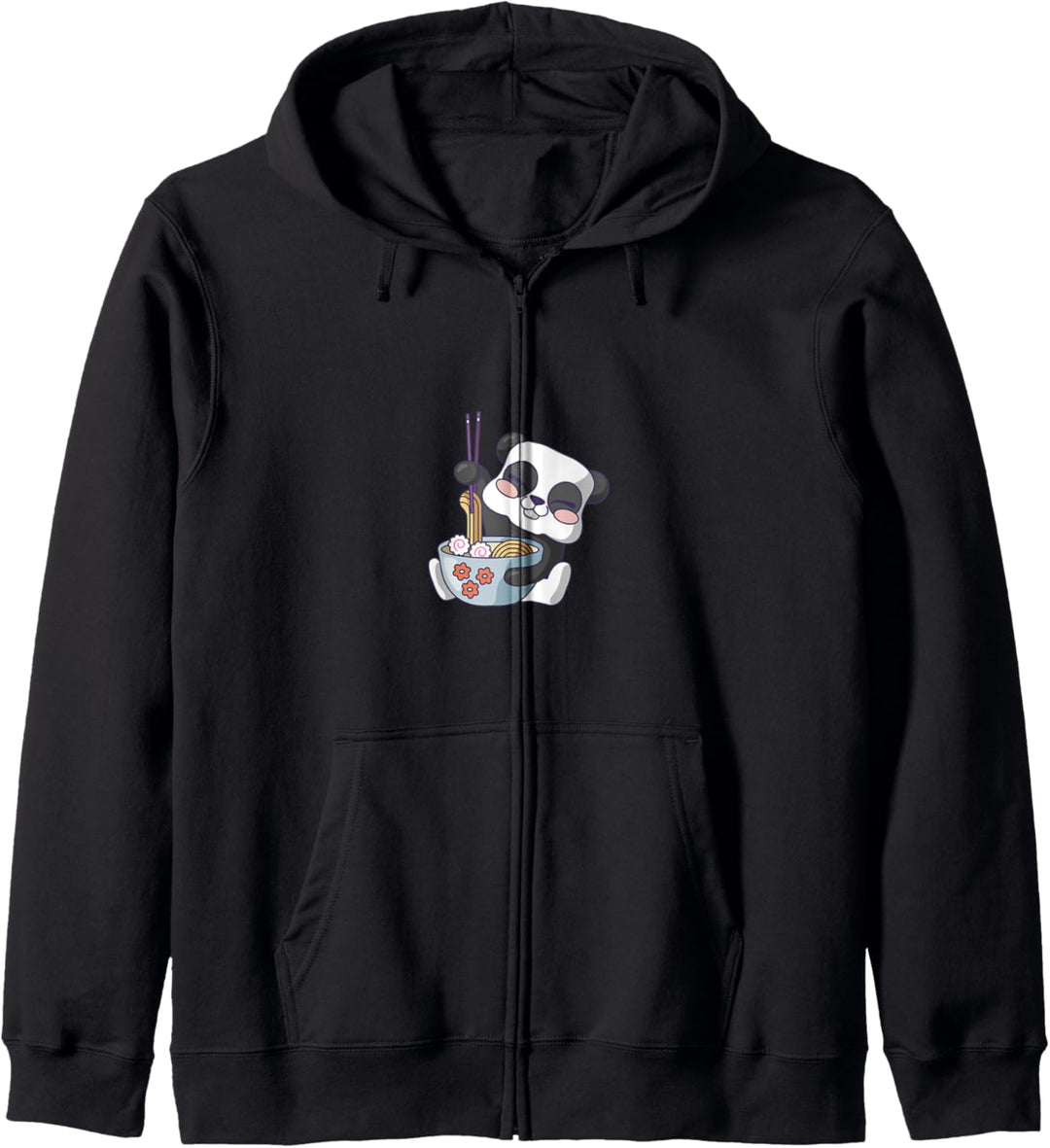 Niedlicher Affe mit Ramen - Kawaii Designs Kapuzenjacke