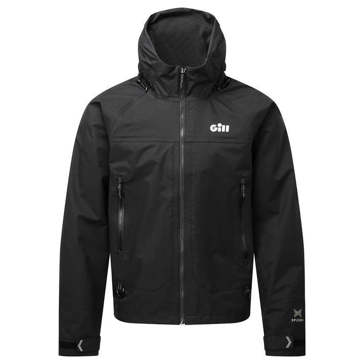 Gill 2023 Verso Inshore/Powerboat Jacket - Light Grey, Schwarz