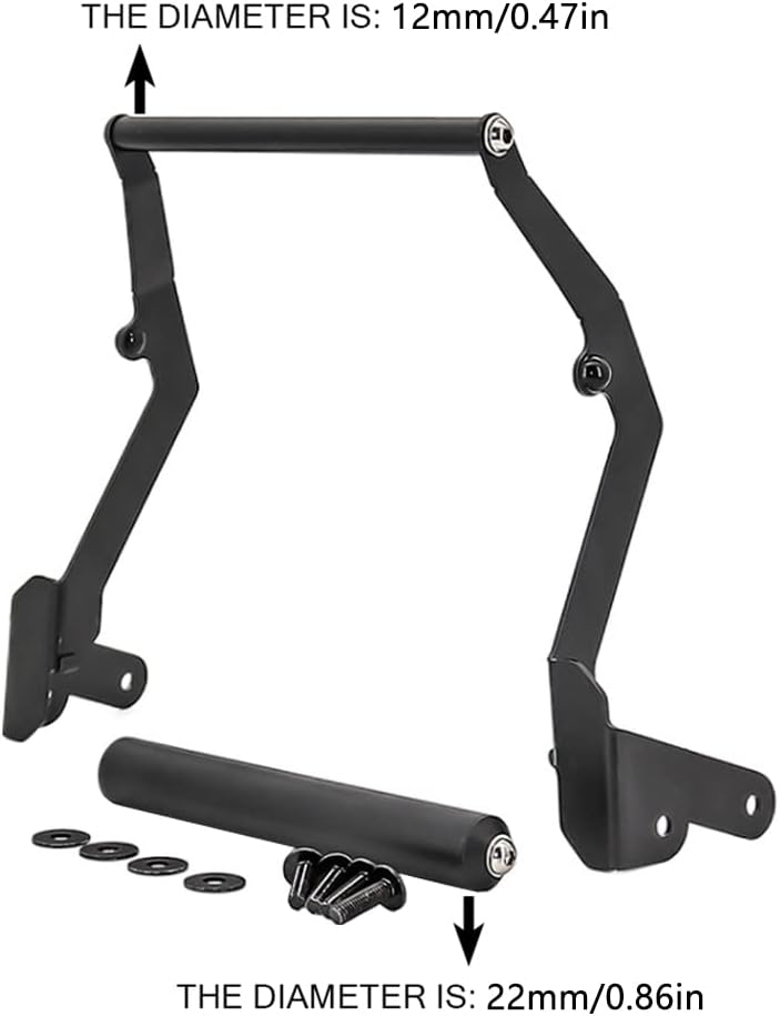 Baceyong Motorradständerhalter, Handy-GPS-Navigationsplattenhalterung, Kompatibel mit Honda CRF1100L