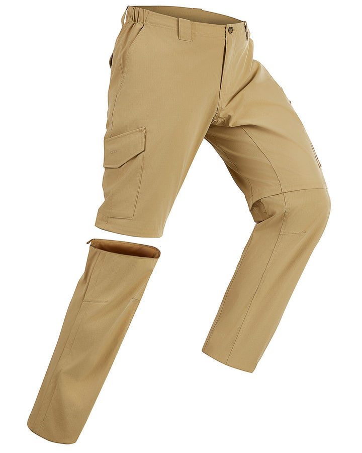 33,000ft Wanderhose Herren Zip Off Trekkinghose, Atmungsaktiv Abnehmbar Stretch Outdoorhose mit 6 Ta