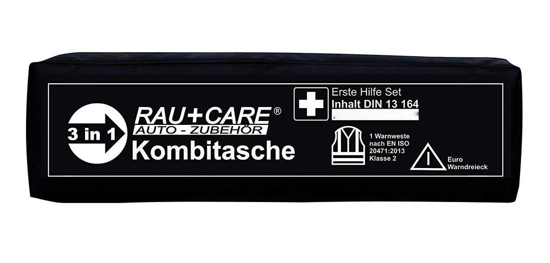 RAU EH0010 Trio Kombitasche Erste Hilfe Nach DIN13164 Schwarz, Schwarz