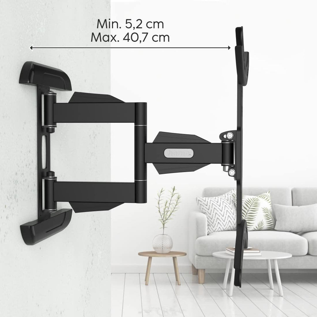 Hama TV Wandhalterung schwenkbar, neigbar, ausziehbar (TV Wandhalterung 32-65 Zoll, VESA 100x100 bis