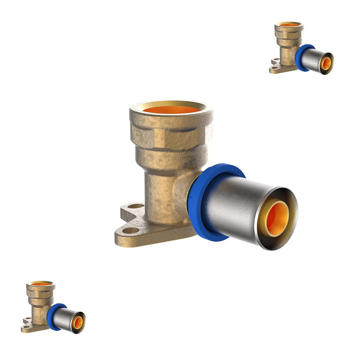 KIRCHHOFF | MSVR Rohr | 3er Set | Pressfitting 20 mm x 1/2" | Aluverbundrohr | für Heizung | Fussbod