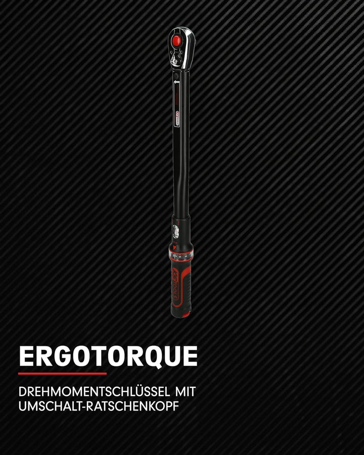 KS Tools 516.1542 1/2" ERGOTORQUEprecision Ratschen-Drehmomentschlüssel, 40-200Nm