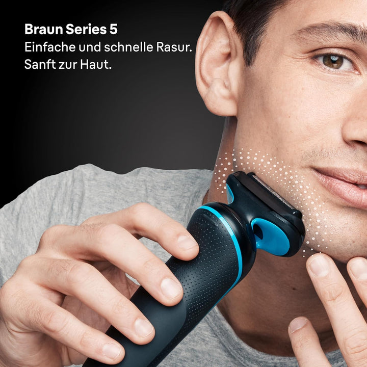 Bundle of Braun Series 5 Elektrorasierer Rasierer Herren Elektrisch Ladestation,Wet & Dry, rasierapp