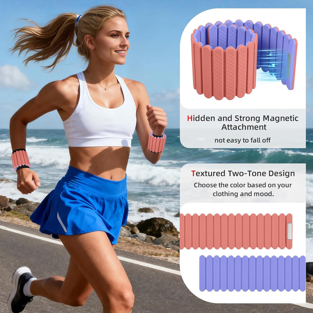 Abahub Magnetische Gewichte Hand Fuss Wrist Ankle Weights Handgelenk Gewichte für Beine und Arme Set