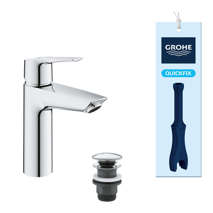 GROHE Start - Einhand-Waschtischarmatur (wassersparend, DN 15, M-Size), chrom, 24204002