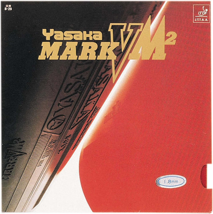 Yasaka Belag Mark V M'² Schwarz 2,3 mm, Schwarz 2,3 mm