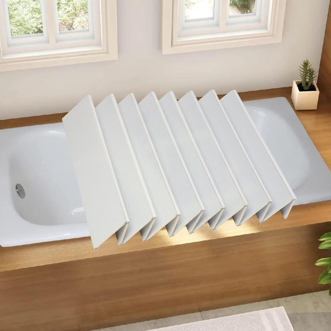aleawol Badewannenabdeckung 170x75cm, Faltbare Staubdichte Badewannenabdeckungen Dämmplatte Badewann