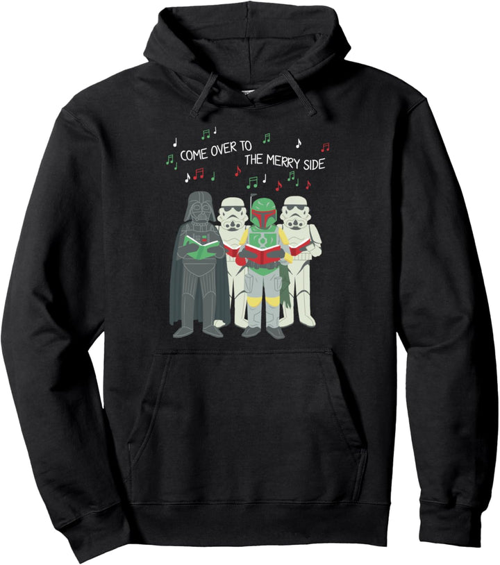 Star Wars Christmas Come Over To The Merry Side Carolers Pullover Hoodie