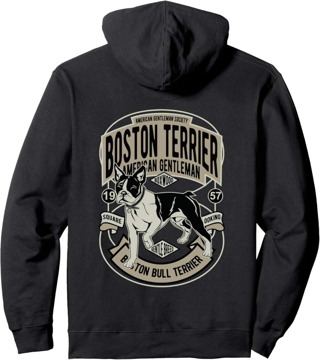 Hundemotiv Boston Terrier 1957 - Vintage Retro Pullover Hoodie