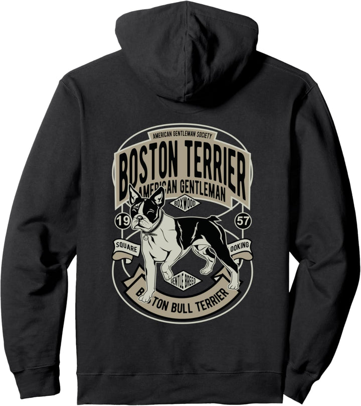 Hundemotiv Boston Terrier 1957 - Vintage Retro Pullover Hoodie
