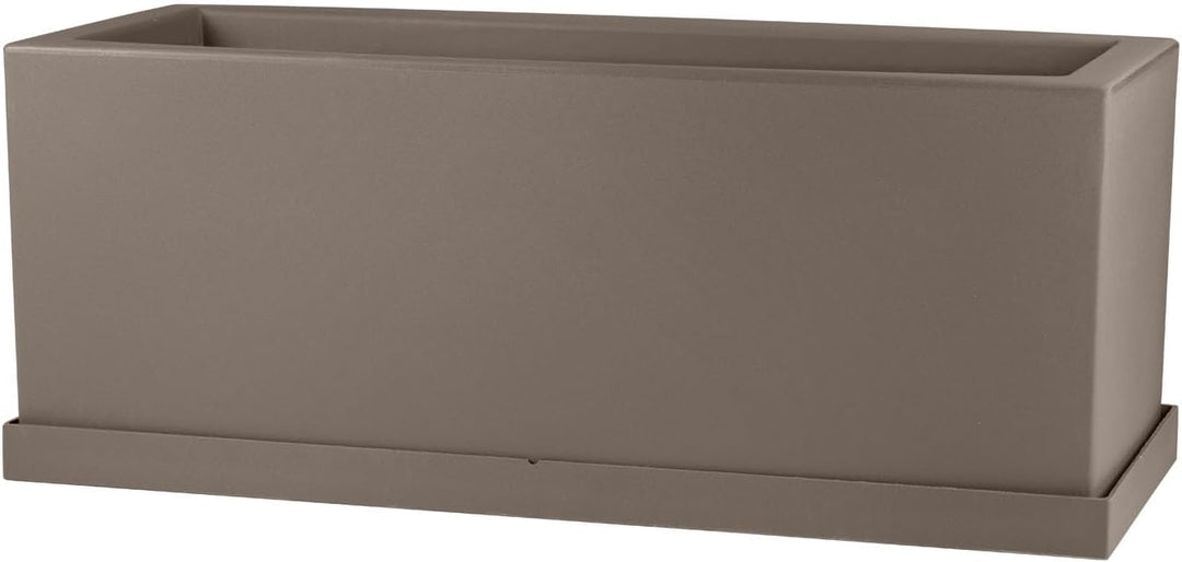 Teraplast Schio Blumenkasten, 80 cm, bronzefarben, Bronze