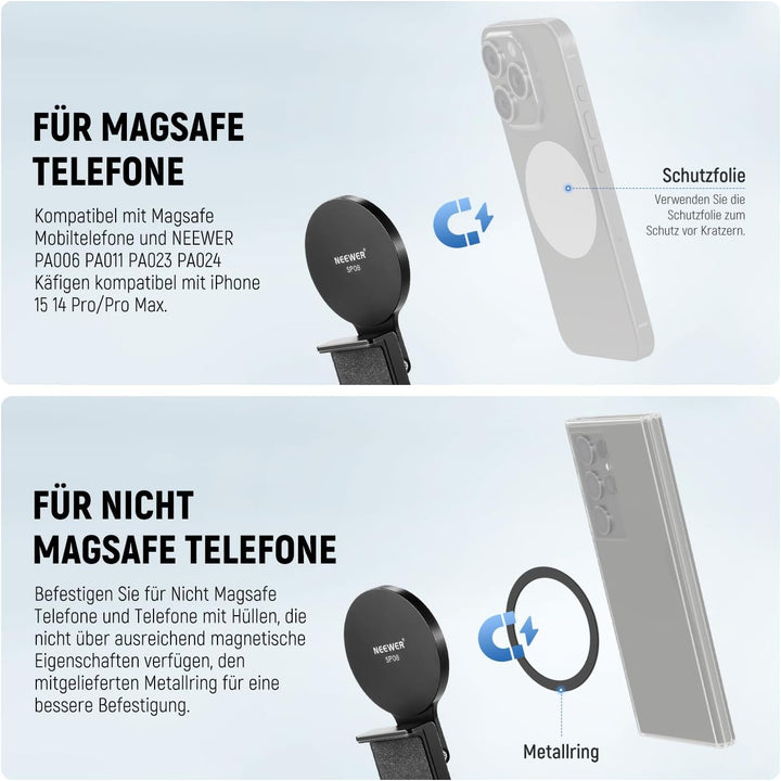 NEEWER Continuity Camera Mount für Tisch Monitor, magnetische dreifach Faltbare Handy Kamera Webcam