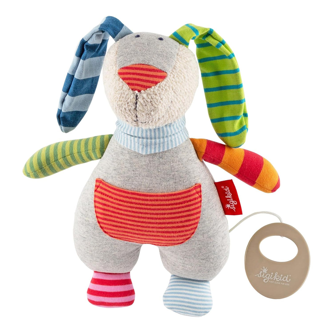 SIGIKID 39435 Spieluhr Ringel Dingel Mädchen und Jungen Babyspielzeug empfohlen ab Geburt grau/mehrf