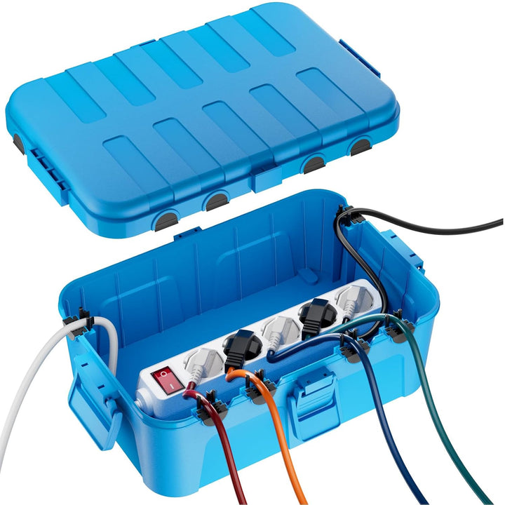 RESTMO Extra Grosse Kabelbox Wasserdicht, IP54 Outdoor Kabel Safe Box (32 x 22 x 13 cm), Wetterfeste