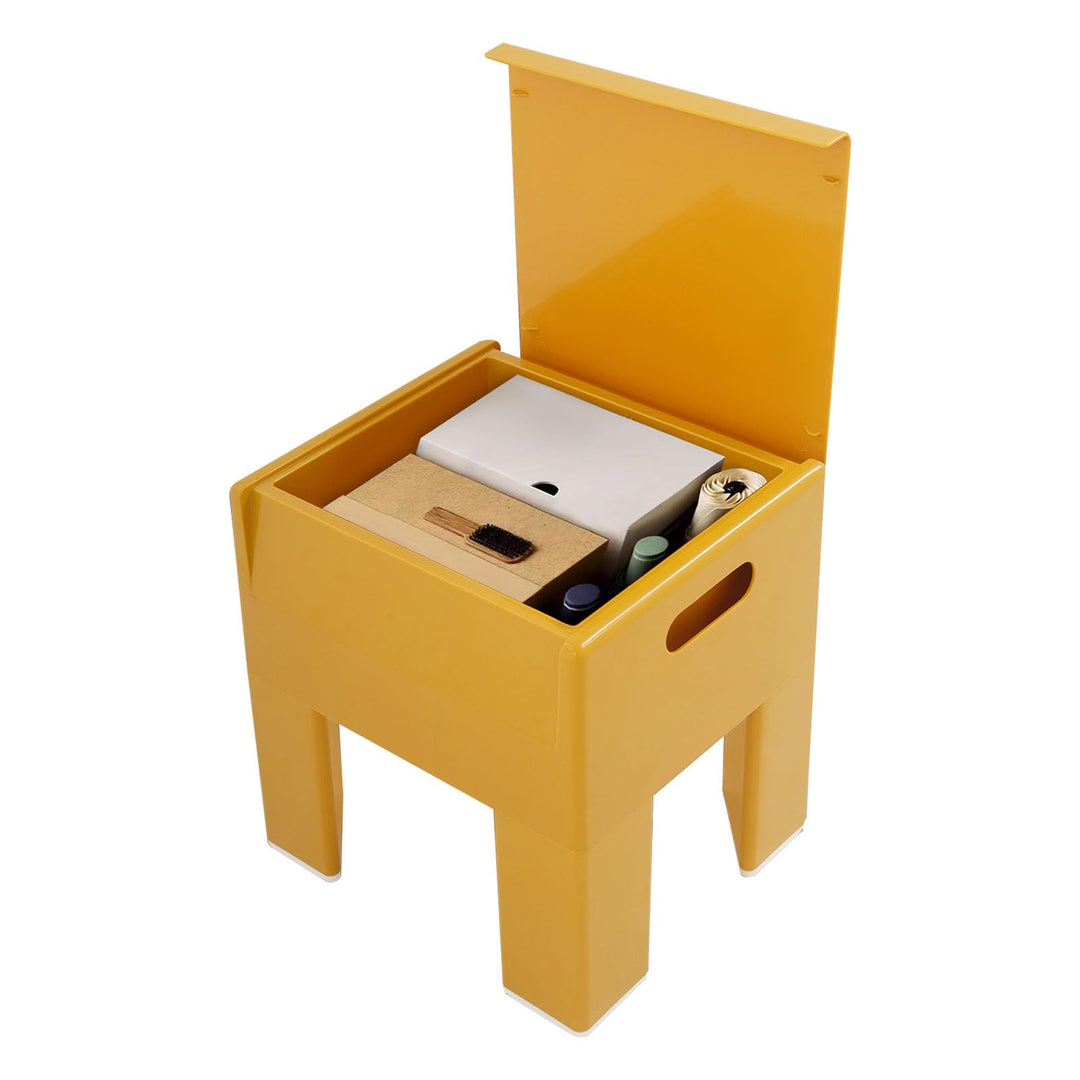 Schuhbank 40cm Gold Weizen ABS Sitzbank mit Staufach modern | ABS rechteckig Flip-up Öffnung freiste