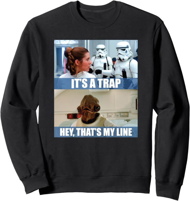 Star Wars Princess Leia and Admiral Ackbar Funny Meme Sweatshirt