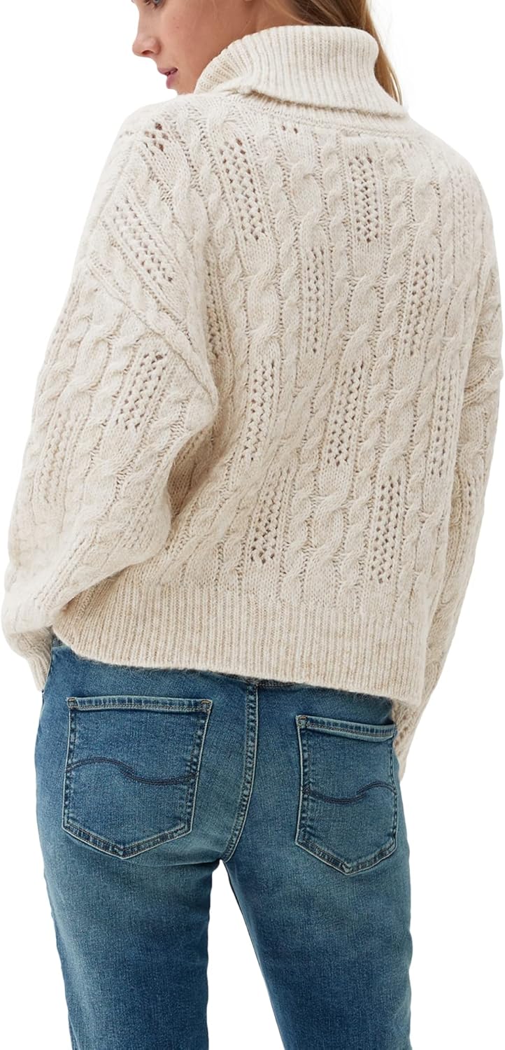 Q/S designed by Damen Strickpullover S Weiss, S Wei&#xDF;