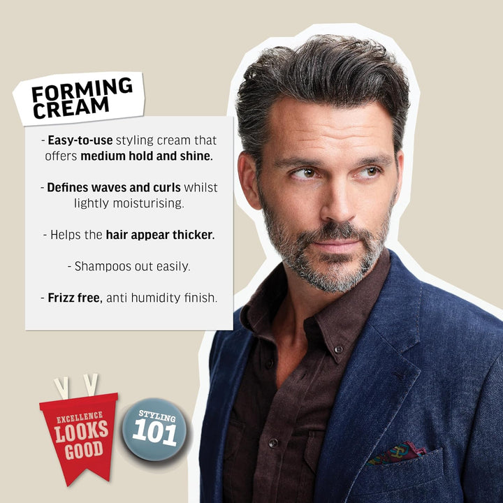 AMERICAN CREW – Forming Cream, 85 g, Stylingcreme für Männer, Haarprodukt mit mittlerem Halt, Stylin