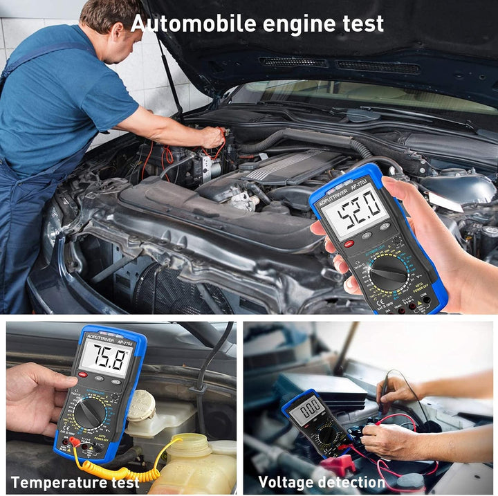 Automotive Multimeter AP-770J Auto Digital Multimeter manueller Streckenauto-Multitester Voltage Det