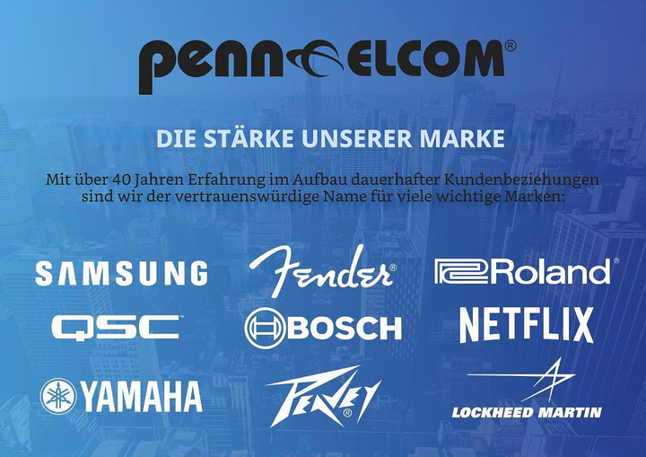 Penn Elcom EX-6171B Laptop-Schublade für Büro, Schule, Zuhause mit Schlüsselschloss Black (21.65" x