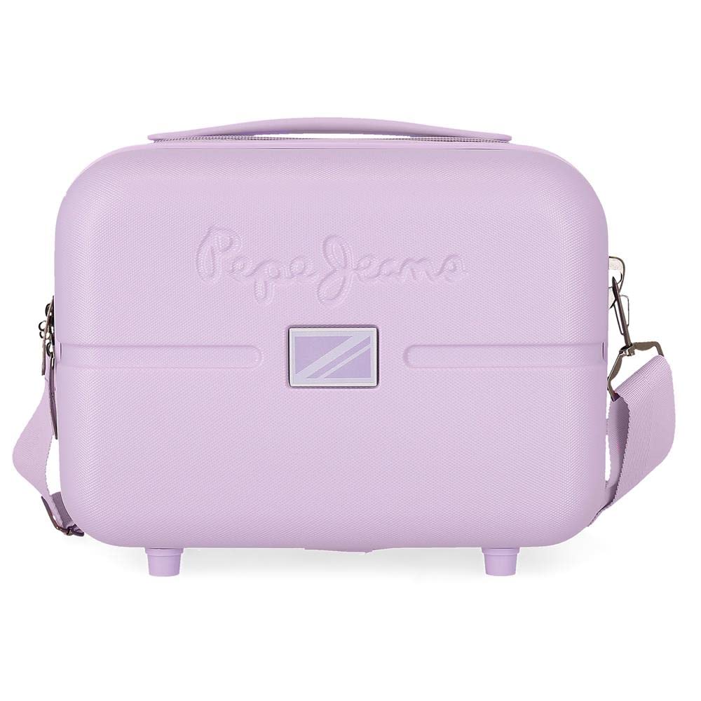 Pepe Jeans Accent ABS-Toilettenbeutel, Neceser Adaptable Con Bandolera Lila, Lila