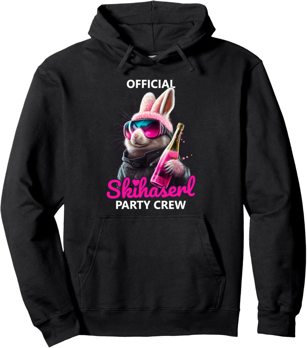 Skifahren Official Skihaserl Party Crew | Apres-Ski Pullover Hoodie