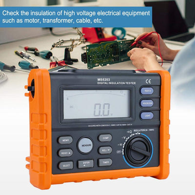 Isolationswiderstandsprüfer MS5203 Digital- und Analoganzeige 50-1000 V Isolationswiderstandsprüfger