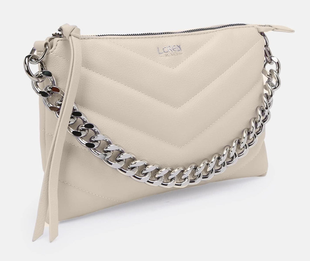 L.CREDI Shopper Kalinka Einheitsgrösse Perlweiss, Einheitsgrösse Perlweiss