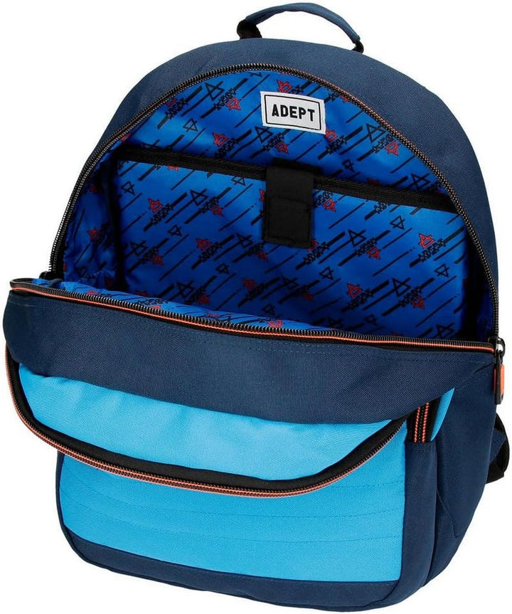 Adept 90923N1 Power Laptop-Rucksack mit Trolley Blau 32x42x16 cms Polyester 15,6" 21.5L Rucksack 42