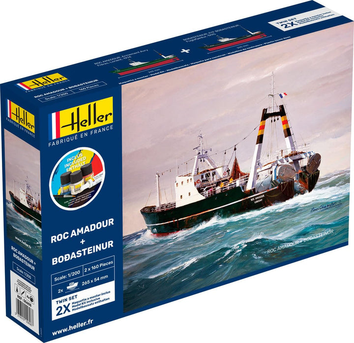 Heller Maquette Bateau : Starter kit : ROC amadour + Bodasteinur Twinset