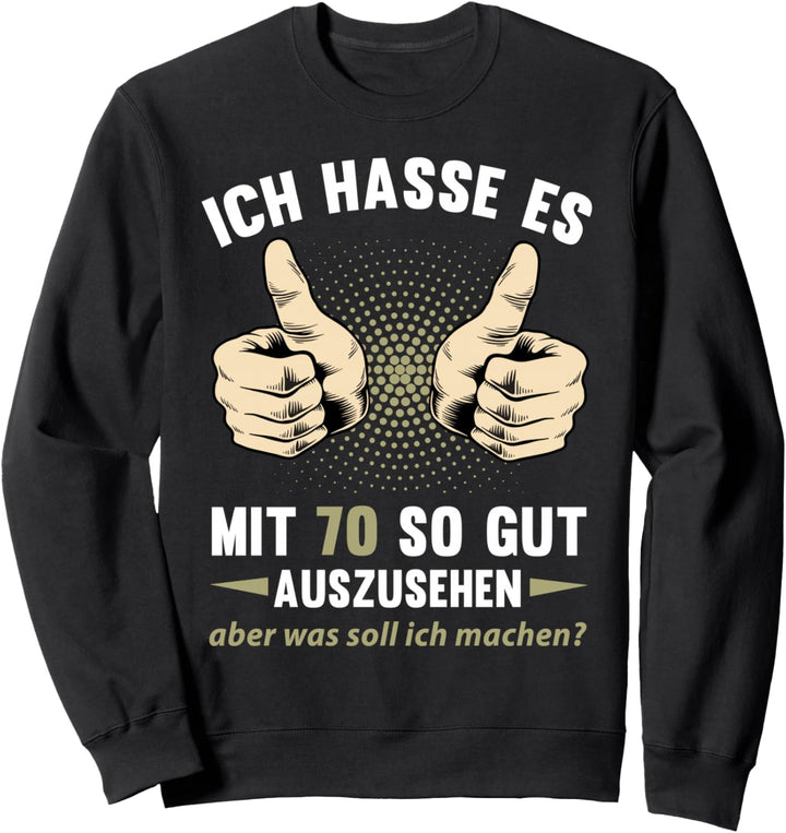 70. Geburtstag Mann Frau 70 Jahre 1954 Deko Lustig Geschenk Sweatshirt