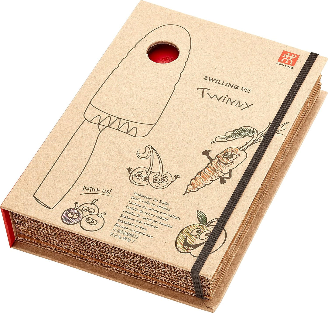 ZWILLING Twinny Kinderkochmesser, 10 cm, mit Fingerschutz, Edelstahl, Abgerundete Klingenform, Kindg