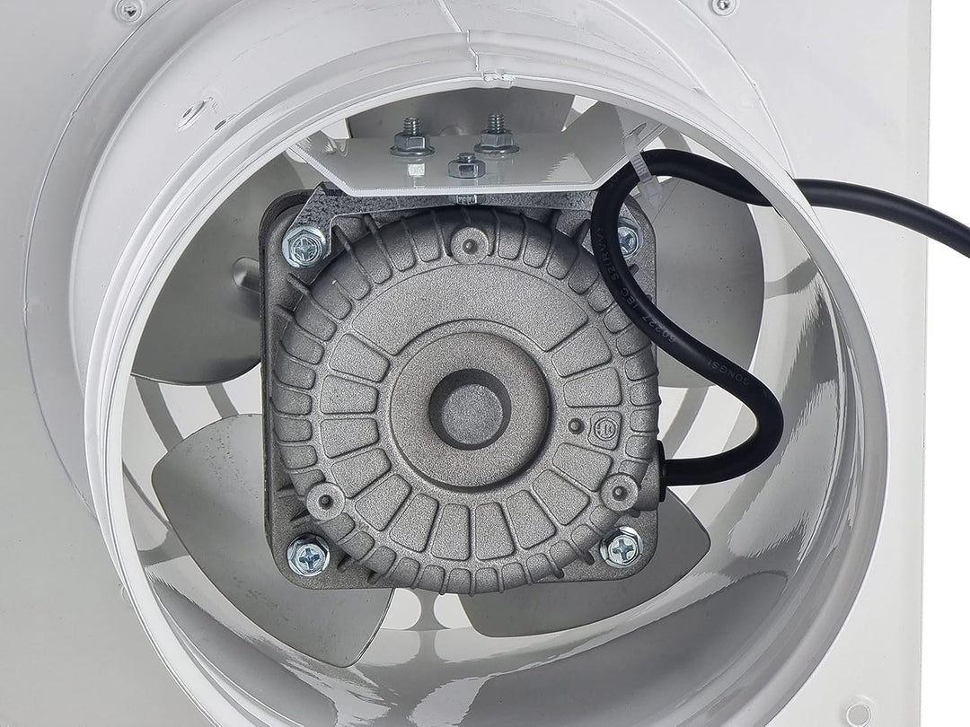 Steinberg14 Weiss Ø 160mm Rohrlüfter Wand Radiallüfter Ventilator Wandflansch Zu-Abluft, Metall Ø 16