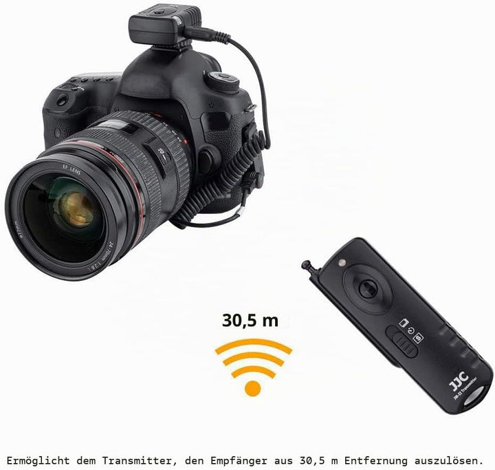 JJC JM-J2 Kabelloser Fernauslöser Fernbedienung für Olympus OM-1 OM-5 OM-D E-M5 Mark III E-M1 Mark I