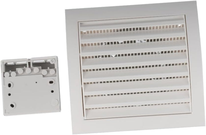 Ø 100mm Wärmeverteiler Lüfter Ventilator Ab- Zuluft Thermostat Wärmelüfter Warmluft Wand, Ø 100mm