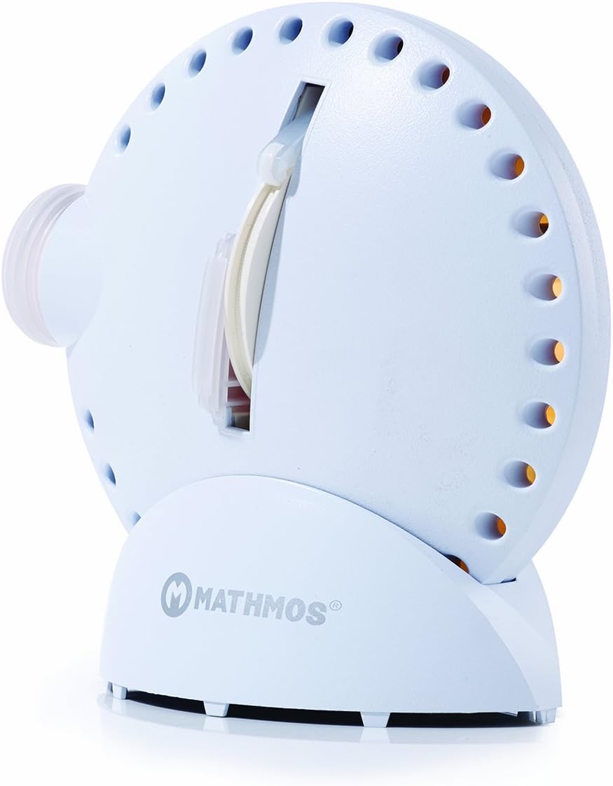 Mathmos Space Projektor in Weiss mit Lavalampen Effekt Blau/Grün