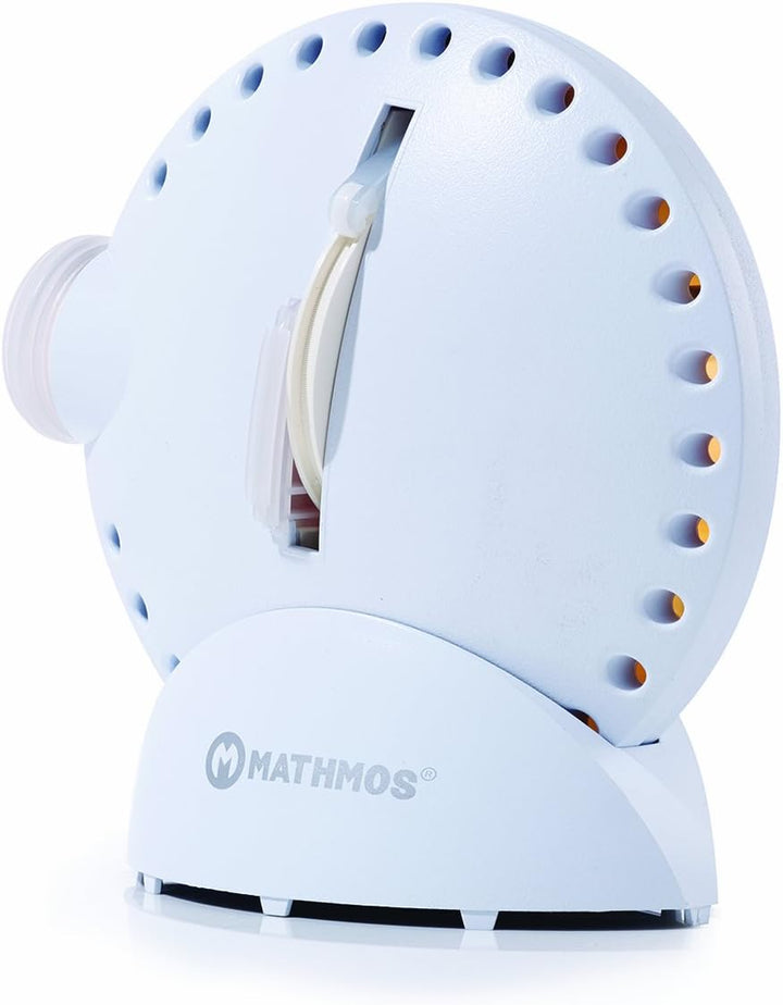 Mathmos Space Projektor in Weiss mit Lavalampen Effekt Blau/Grün