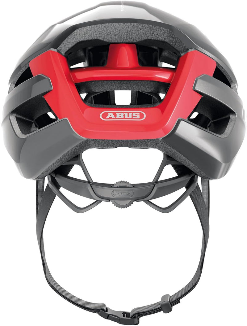 ABUS Rennradhelm PowerDome - leichter Fahrradhelm mit cleverem Belüftungssystem und aerodynamischem