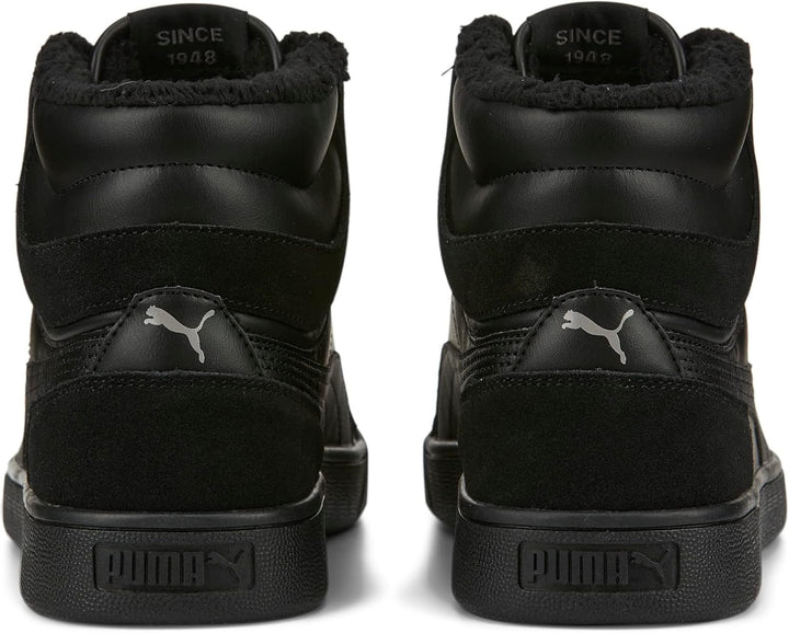 PUMA Unisex Shuffle Mid Fur Sneaker 38 EU Schwarz Puma Black Puma Black Steel Gray, 38 EU Schwarz Pu