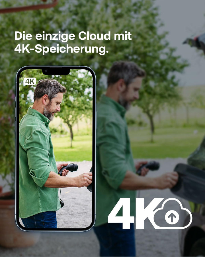 Arlo Ultra 2 Überwachungskamera Aussen WLAN, Kabellos, 4K UHD Qualitätsprodukt, 180° Sichtfeld, Spot