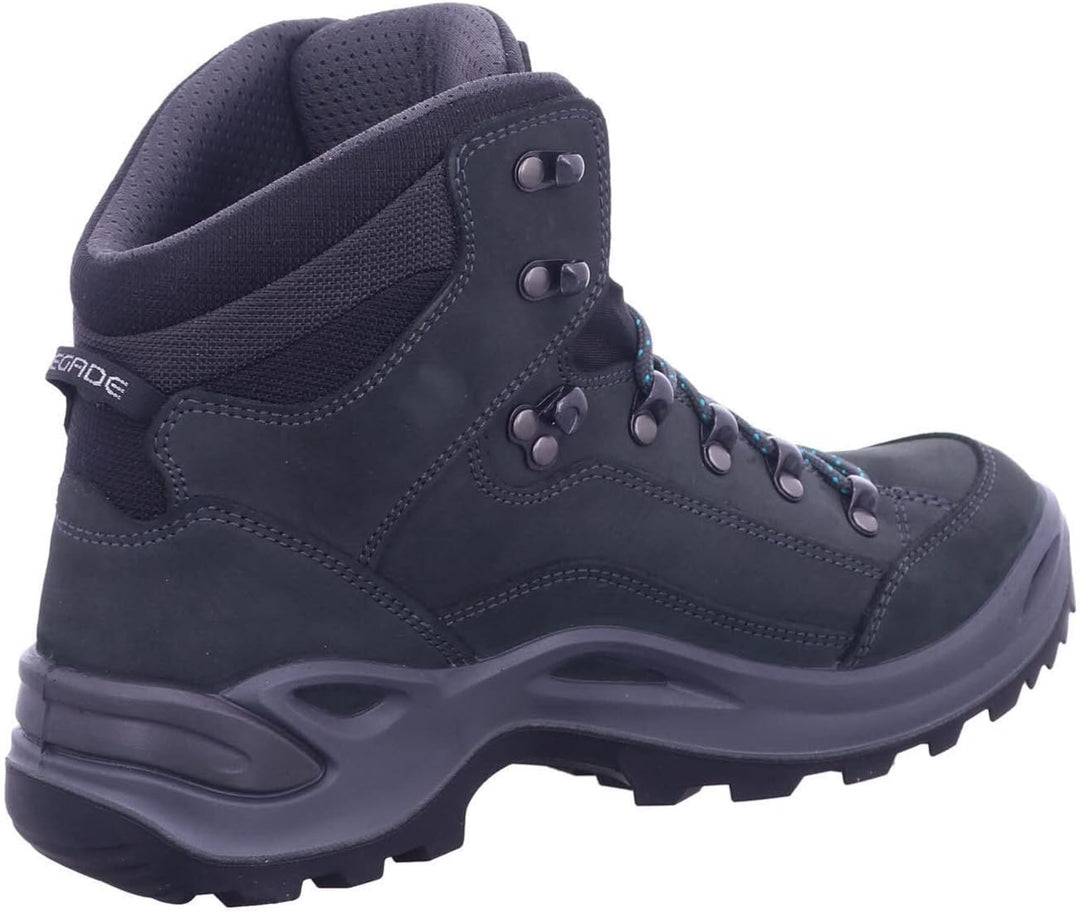 LOWA Renegade GTX MID Unisex Wanderstiefel Outdoor Goretex 43 EU Weit Grau, 43 EU Weit Grau