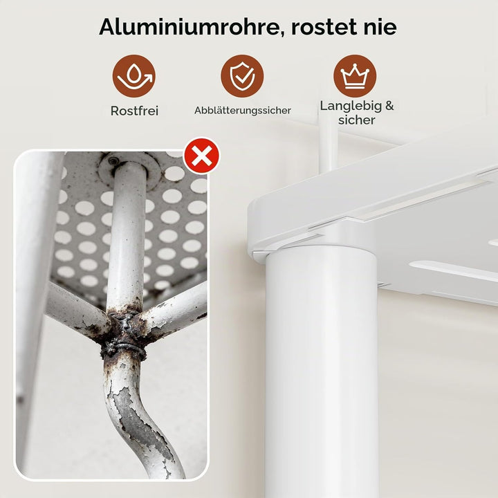 Orimade 3 Stück Duschregal Stehend Rostfrei,Ecke Duschablage Freistehende, Duschablage ohne Bohren f