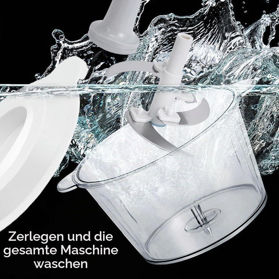 Manual Food Chopper, Regerly 1 Stück 1.5L Manuelle Zerkleinerer Zwiebelschneider Multizerkleinerer P