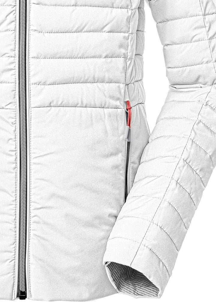 Killtec Damen Kos 117 Wmn Qltd Jckt Steppjacke mit Kapuze/Jacke in Daunenoptik, 34 Weiß