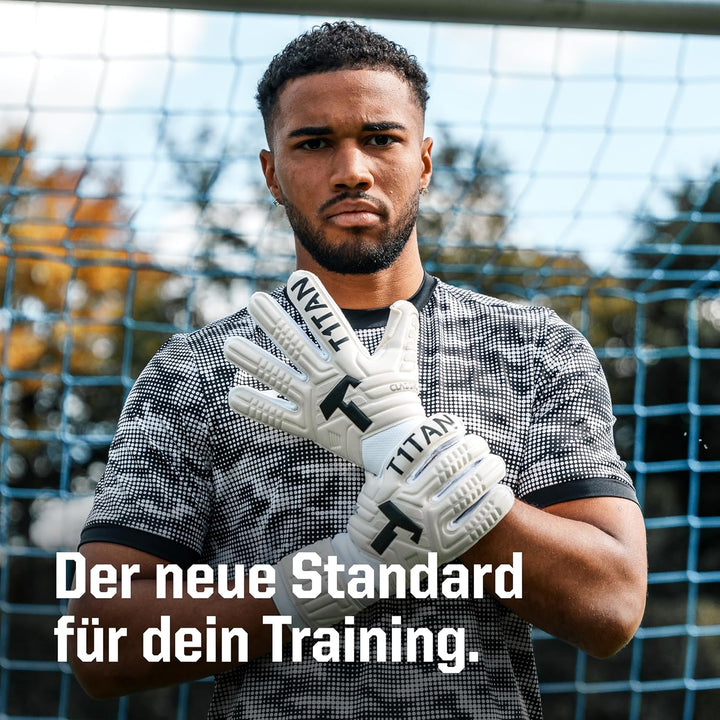 T1TAN Classic 1.0 Torwarthandschuhe - ohne Fingerschutz - Fussballhandschuhe für Torhüter - Diverse
