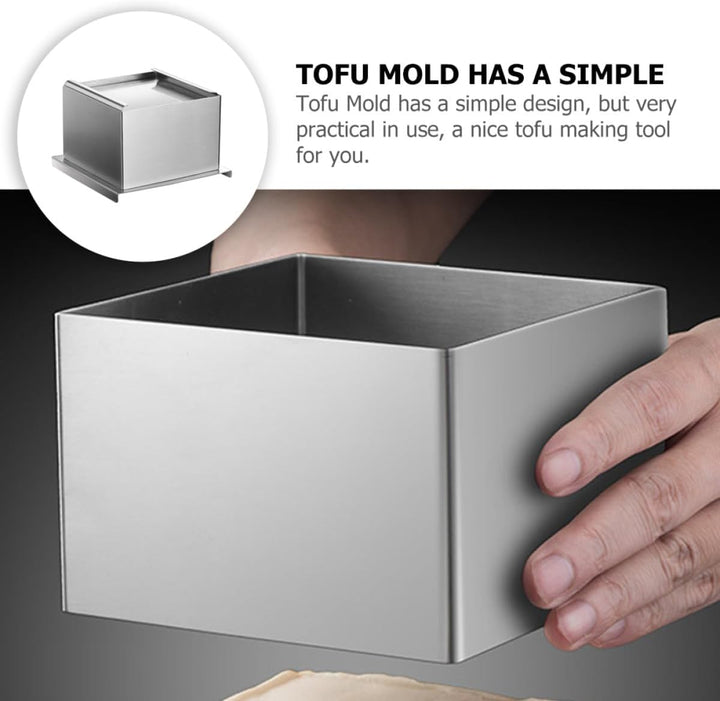 DOITOOL Tofuform aus Edelstahl 304 für Küche Praktische Tofupresse mit Einfachem Design zum Selberma