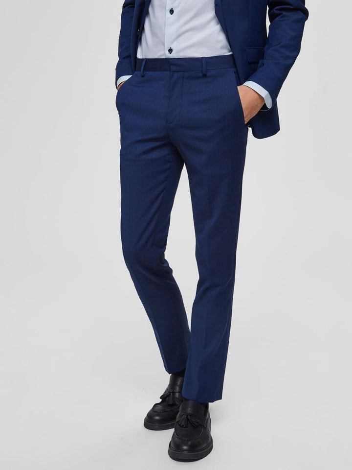 SELECTED HOMME Herren Anzughose Slim Fit 42 Blau (Blue Depths Blue Depths), 42 Blau (Blue Depths Blu