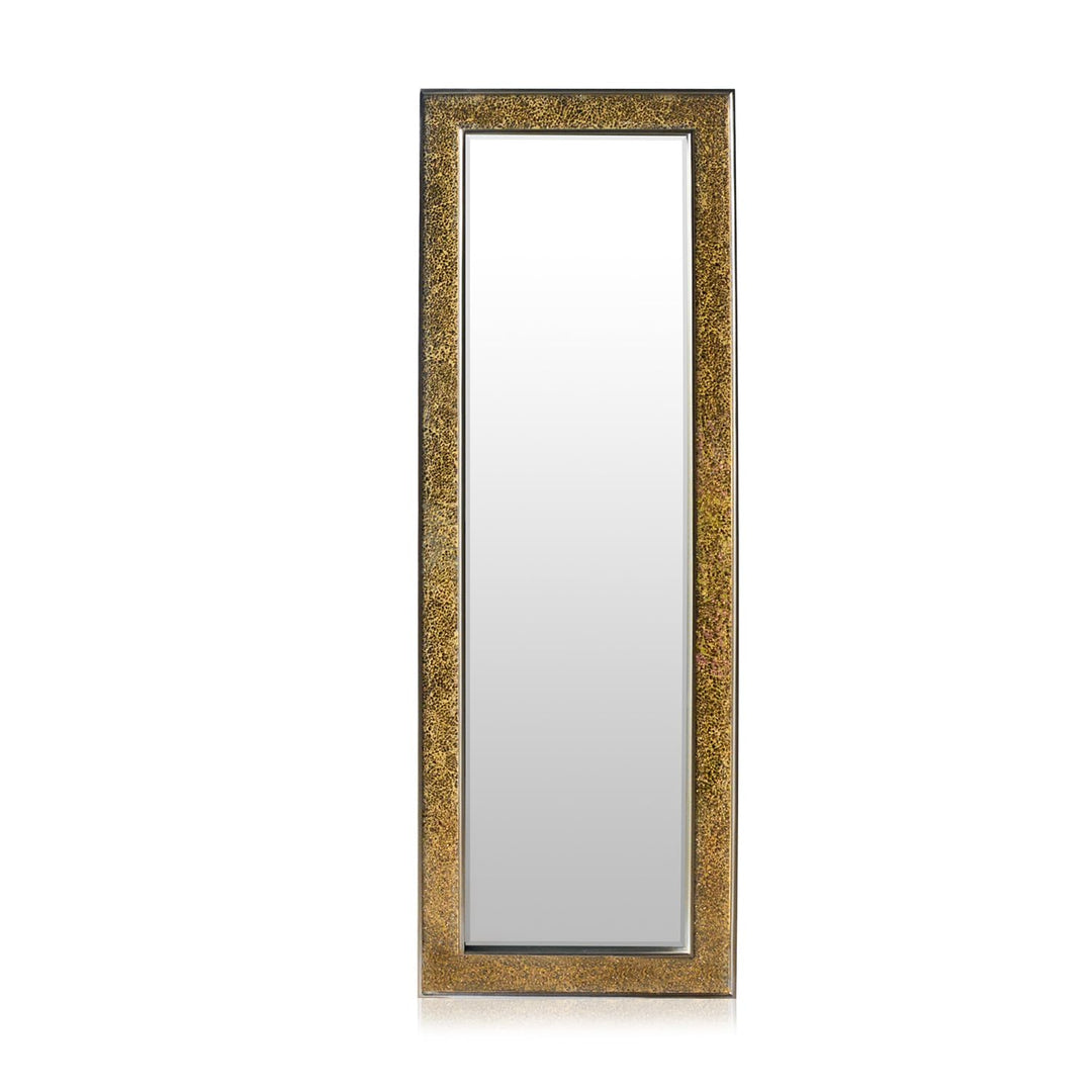 Glamour by Casa Chic Wandspiegel - Gold - Gross - 130x45 cm - Mosaikspiegel - Badspiegel Gold Rectan